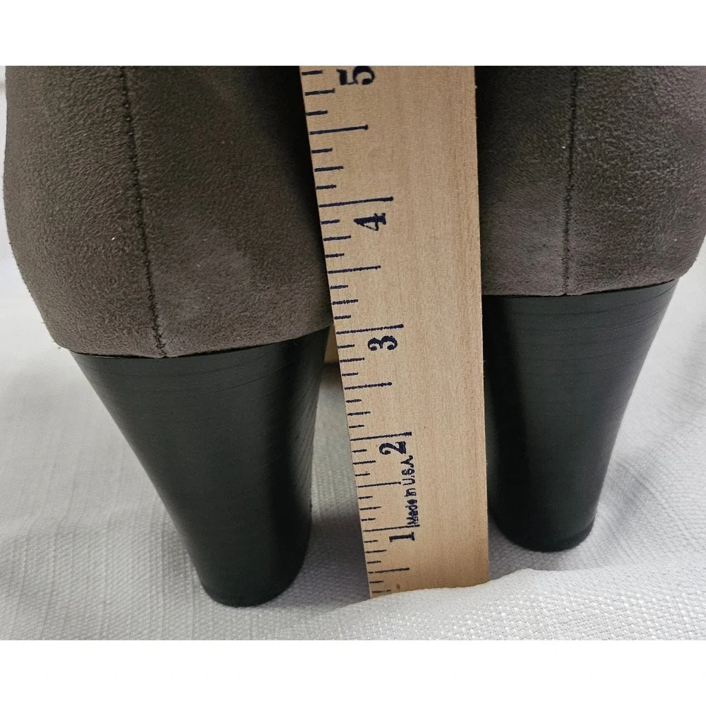 CIRCUS Willow by SAM EDELMAN Grey Suede Dress‎ Boot Side Zip 3